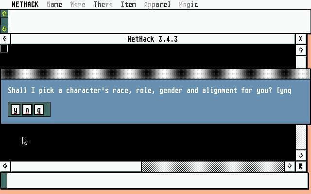 Nethack atari screenshot